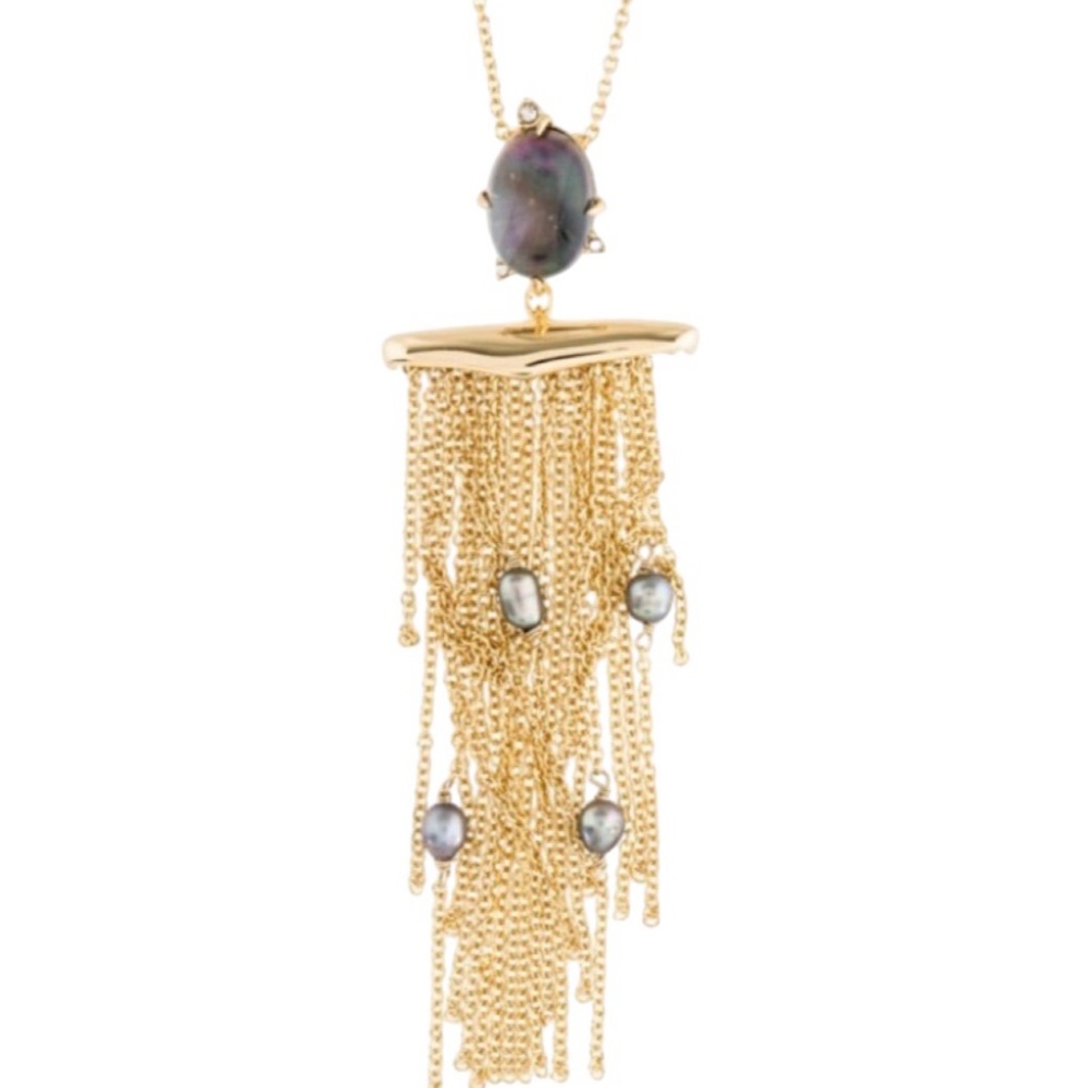 Alexis Bittar "Pearl Tassel Pendant" Necklace| NEW!